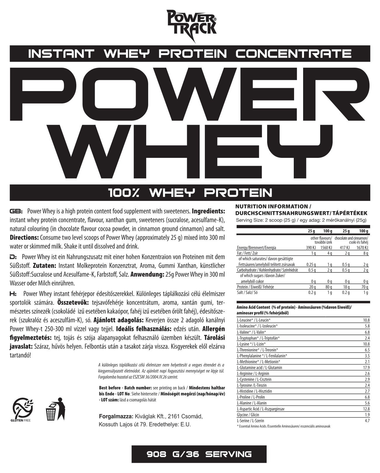 Dessert Whey tejsavó fehérjepor - 700g